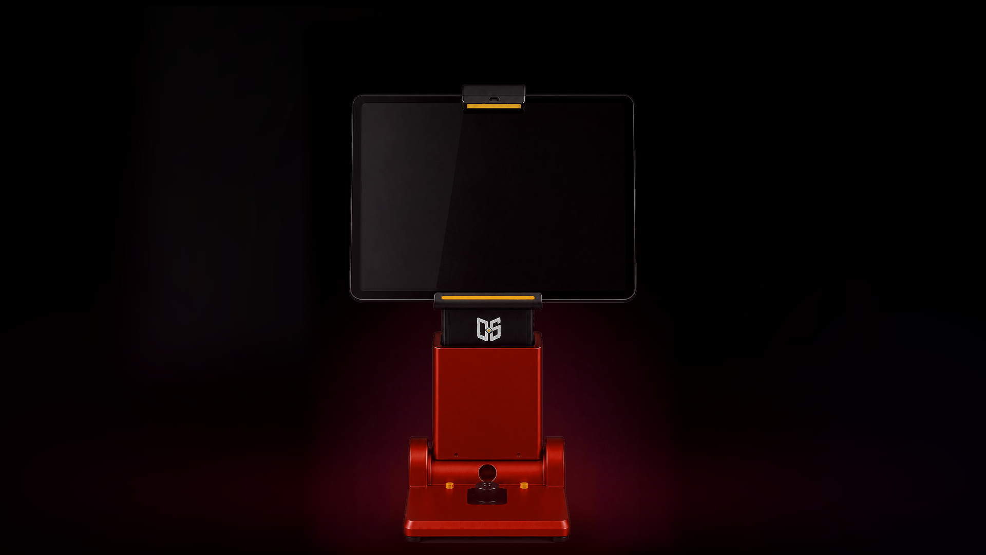 Red DuelStation terminal front view with orange light bars